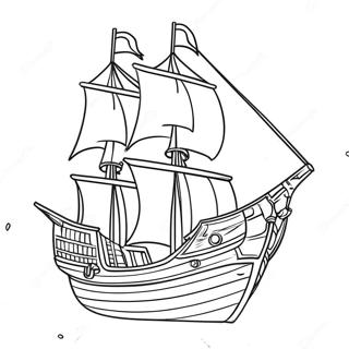 Makukulay Na Barko Ng Mga Buccaneers Pahina Ng Kulay 112808-48874