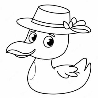 Nakakatawang Gansa Na May Sombrero Pahina Ng Kulay 113013-49147