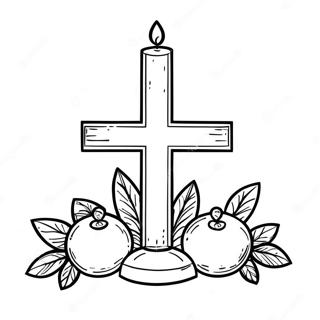 Pahina Ng Kulay Ng Krus At Kandila Ng Komunyon 113916-49854