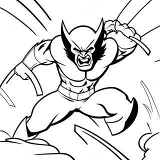 Wolverine Matinding Atake Pahina Ng Kulay Mga Pahina Ng Kulay