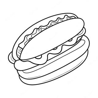 Hot Dog Pahina Ng Kulay Mga Pahina Ng Kulay