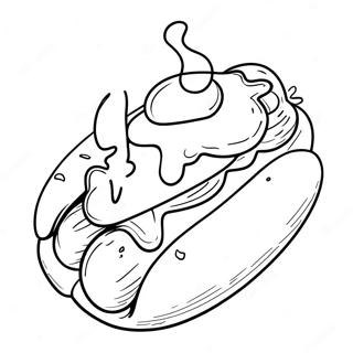 Hot Dog Pahina Ng Kulay Mga Pahina Ng Kulay