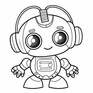 Cute Na Robot Na Pahina Ng Kulay 11425-498