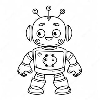 Cute Na Robot Na Pahina Ng Kulay 11425-499