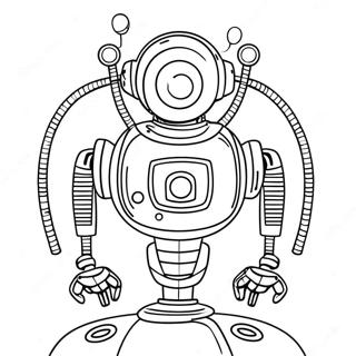 Futuristic Na Robot Na Pahina Ng Kulay 11426-521