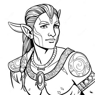 Pahina Ng Kulay Ng Mandirigma Ng Navi 114425-50243