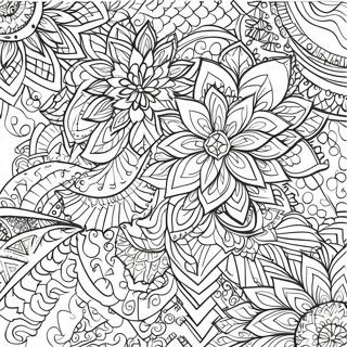 Pahina Ng Kulay Ng Geometric Henna Patterns 114583-50374