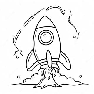 Makukulay Na Pahina Ng Kulay Ng Rocket Ship Na Nagsisimula 114942 50643