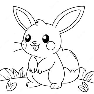 Cute Na Pahina Ng Kulay Ng Pokemon Easter Bunny 115200-50841