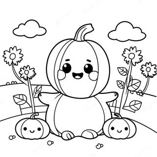 Cute Na Pahina Ng Kulay Ng Pumpkin Patch 115277-50897