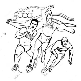 Mga Olympic Athletes Sa Aksyon Pahina Ng Kulay 115407-51001