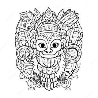 Pahina Ng Kulay Ng Totem Pole Ng Hayop 115539-51116