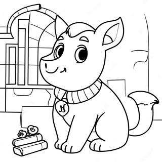 Pahina Ng Kulay Ng Maskot Ng Bahay Ng Hufflepuff 115562-51123