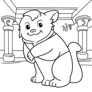 Pahina Ng Kulay Ng Maskot Ng Bahay Ng Hufflepuff 115562-51124