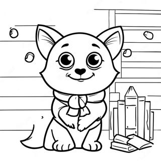 Masayang Pahina Ng Kulay Ng Estudyante Ng Hufflepuff 115563-51126