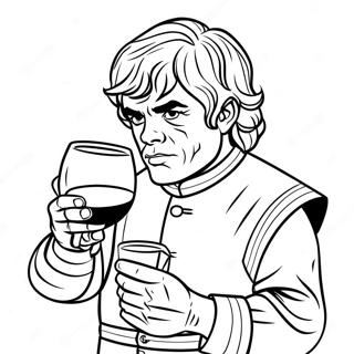 Pahina Ng Kulay Ng Tyrion Lannister Na Uminom Ng Alak Mga Pahina Ng Kulay