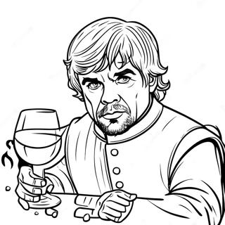 Pahina Ng Kulay Ng Tyrion Lannister Na Uminom Ng Alak Mga Pahina Ng Kulay