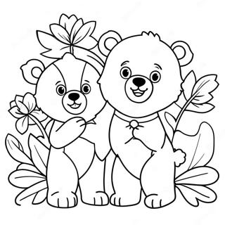 Mga Sanggol Na May Mga Bulaklak Pahina Ng Kulay 115795-51309