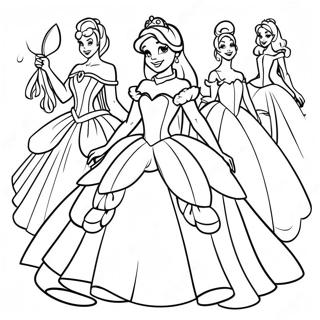 Eleganteng Disney Prinsesa Na Pahina Ng Kulay 115999-51461