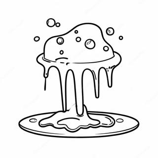 Pahina Ng Kulay Ng Natunaw Na Keso Na Tumutulo 116026-51487