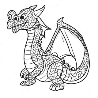 Pahina Ng Kulay Ng Dragon Puppet Template 116361-51739