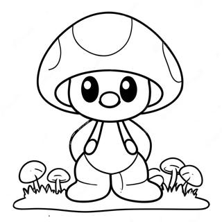 Mario Mushroom Na Pahina Ng Kulay 116490-51839