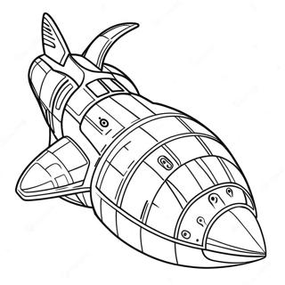 Pahina Ng Kulay Ng Makulay Na Spaceship 116802 52259