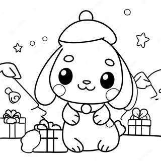 Cinnamoroll Pasko Mga Pahina Ng Kulay