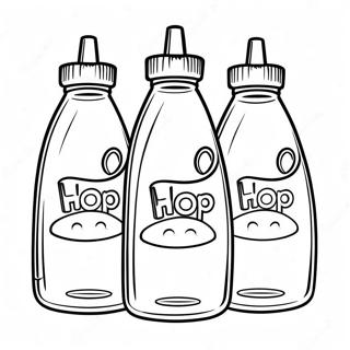 Makulay Na Botelya Ng Syrup Ng Ihop Pahina Ng Kulay 117288 52625