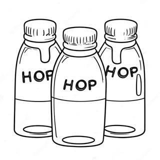 Makulay Na Botelya Ng Syrup Ng Ihop Pahina Ng Kulay 117288 52627