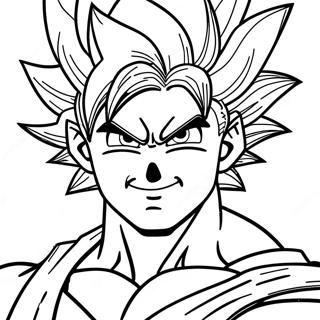 Goku Super Saiyan Blue Na Transpormasyon Na Pahina Ng Kulay Mga Pahina Ng Kulay