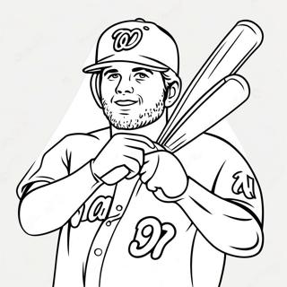 Bryce Harper Coloring Page 117777-52990