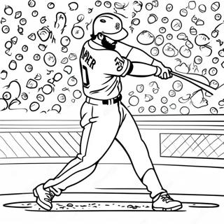 Bryce Harper Na Nagtatala Ng Home Run Coloring Page 117778-52994