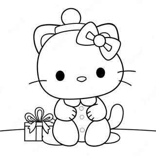 Hello Kitty Pasko Mga Pahina Ng Kulay