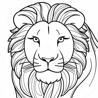 Pahina Ng Kulay Ng Detalyadong Portrait Ng Leon 118244-53358