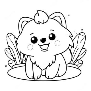 Pahina Ng Kulay Ng Cute Na Pomeranian Na Tuta 118574-53725