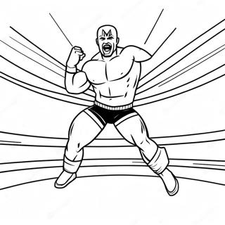 Pahina Ng Kulay Ng Wwe Wrestler Na Tumatalon Sa Kalaban 118626-53765
