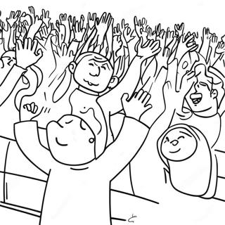 Pahina Ng Kulay Para Sa Masiglang Eksena Ng Pagsamba 118731 53849