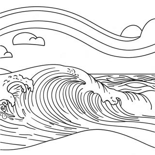 Pahina Ng Kulay Ng Mga Tahimik Na Alon Sa Baybayin 118757 53873
