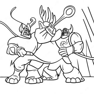 Trollhunters Epikong Labanan Na Pahina Ng Kulay 118834 53936