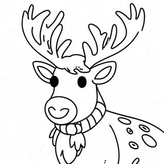 Masayang Pahina Ng Kulay Ng Reindeer 118938-54020