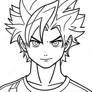 Pahina Ng Kulay Ng Cool Na Anime Boy Na May Spiky Na Buhok 119037-54086