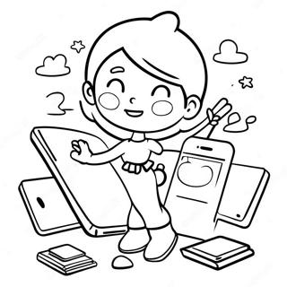 Malikhain Na Mga Pahina Ng Kulay Sa Ipad Para Sa Mga Batang Artista 119140-54172