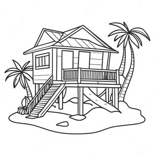 Pahina Ng Kulay Ng Tropical Beach House 119631-54553