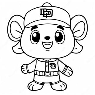 Pahina Ng Kulay Ng Cute Padres Mascot 119706-54611