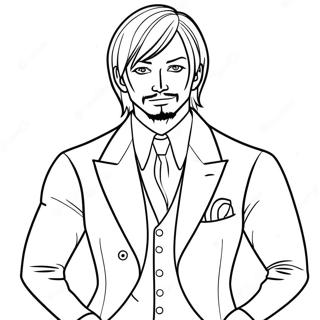 Sanji Sa Kanyang Klasikong Suit Pahina Ng Kulay 119810-54694