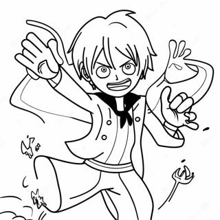 Sanji Nakikipaglaban Sa Mga Kaaway Pahina Ng Kulay 119812-54702