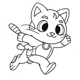 Catboy Na Tumakbo Ng Mabilis Na Pahina Ng Kulay 11995-2206