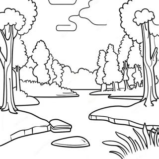 Magandang Tanawin Ng Kalikasan Sa Alabama Na Pahina Ng Kulay 120069 54892