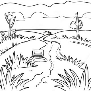 Pahina Ng Kulay Ng Tanawin Ng Prairie Ng Kansas 120276 55061